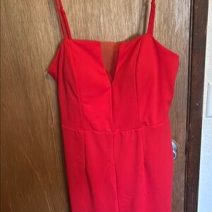 Trixxi Red Sheath pantsuit for Cocktail Nights